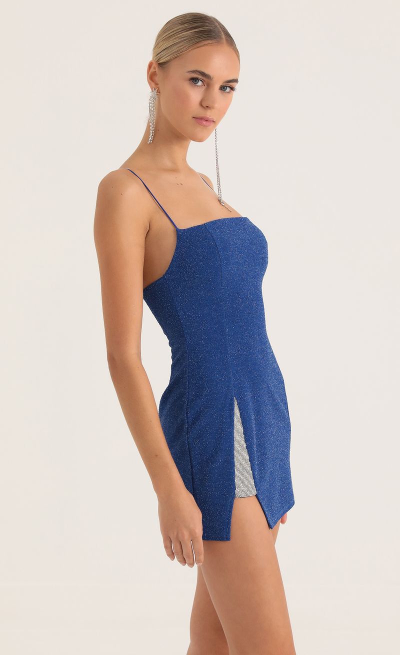 Picture Dixon Rhinestone Slit Dress in Blue. Source: https://media.lucyinthesky.com/data/Oct22/800xAUTO/d8d3d9a1-2519-4158-adee-2960d461edf5.jpg