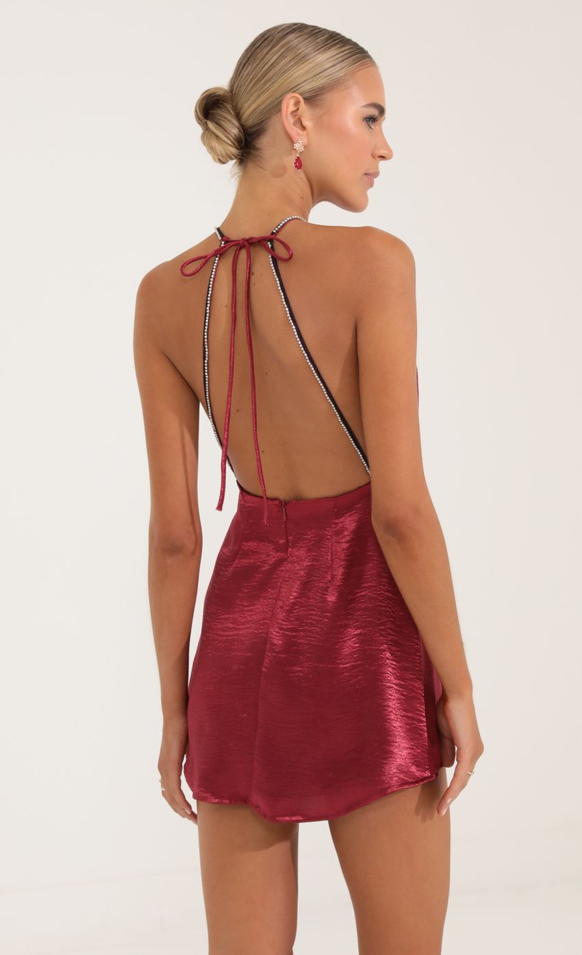 Picture Regan Satin Halter Dress in Red. Source: https://media.lucyinthesky.com/data/Oct22/850xAUTO/351287e9-0378-440a-8ade-371723affa4c.jpg