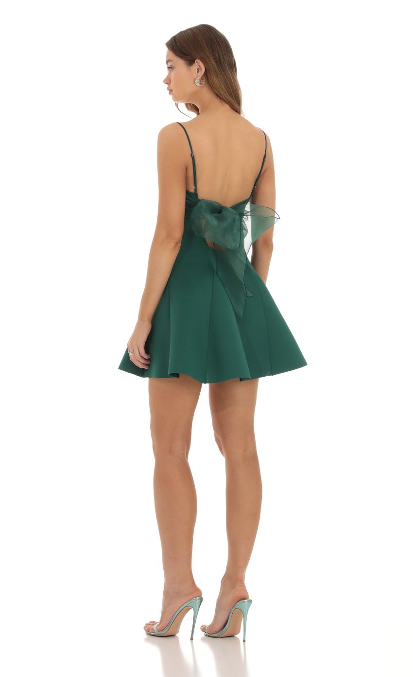 Picture Yule A-Line Mini Dress in Green. Source: https://media.lucyinthesky.com/data/Oct23/850xAUTO/073bb3b0-94b1-4cbe-b17b-297edd8faa89.jpg