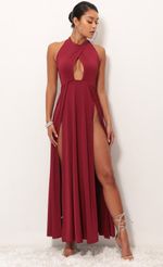 Picture Halsey Halter Maxi Dress in Valiant Red. Source: https://media.lucyinthesky.com/data/Sep18_1/150xAUTO/0Y5A7775.JPG