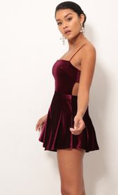 Picture thumb Bella Velvet Romper In Wine. Source: https://media.lucyinthesky.com/data/Sep18_1/170xAUTO/0Y5A8455.JPG