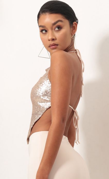 birthday sequin two piece set