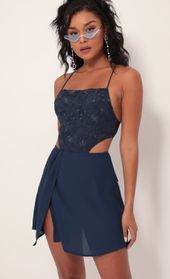Picture thumb Paris Lace Chiffon Dress in Navy. Source: https://media.lucyinthesky.com/data/Sep19_2/170xAUTO/781A0880.JPG