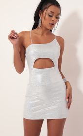 Picture thumb Illusion Velvet Cutout Dress in White. Source: https://media.lucyinthesky.com/data/Sep19_2/170xAUTO/781A4837.JPG