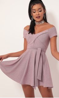 love lies chiffon dress in lavender