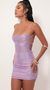 Picture Starstruck Strappy Dress in Lavender Iridescence. Source: https://media.lucyinthesky.com/data/Sep19_2/50x90/781A5464.JPG