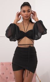 Picture thumb Evelyn Off-the-Shoulder Long Sleeve Set in Black. Source: https://media.lucyinthesky.com/data/Sep20_2/170xAUTO/781A5128.JPG