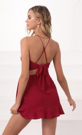 Picture thumb Kalani Ruffle Tie Set in Red. Source: https://media.lucyinthesky.com/data/Sep20_2/170xAUTO/781A9727.JPG