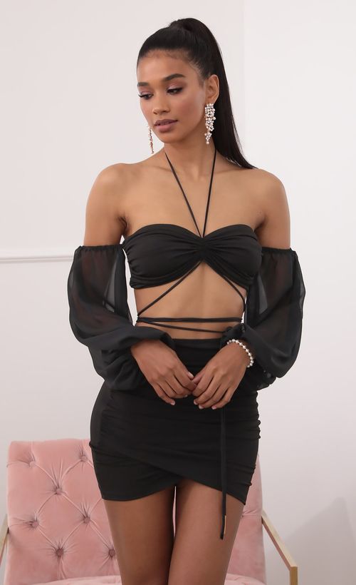 Picture Evelyn Off-the-Shoulder Long Sleeve Set in Black. Source: https://media.lucyinthesky.com/data/Sep20_2/500xAUTO/781A51201.JPG