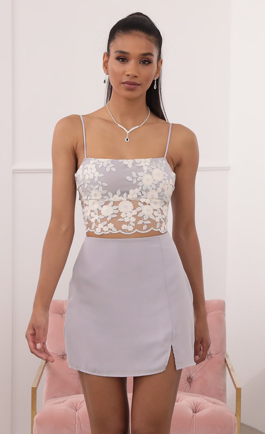 Picture Divine Gold Embroidered Lace Set in Lavender Grey. Source: https://media.lucyinthesky.com/data/Sep20_2/850xAUTO/781A9839.JPG