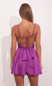 Picture thumb Quinn A-line Dress in Purple Satin. Source: https://media.lucyinthesky.com/data/Sep21_1/170xAUTO/1V9A4746.JPG