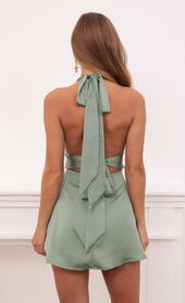 Picture thumb Waverly Satin Dress in Sage. Source: https://media.lucyinthesky.com/data/Sep21_1/170xAUTO/1V9A4878.JPG