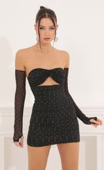 Picture Raddix Rhinestone Mesh Bodycon Dress in Black  . Source: https://media.lucyinthesky.com/data/Sep22/150xAUTO/7c5d0b01-a973-43cb-ac58-8d67470ef011.jpg