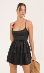 Picture Suzanne Marble Jacquard Ruffle Dress in Black . Source: https://media.lucyinthesky.com/data/Sep22/150xAUTO/ec472f66-8230-46f5-9c1b-b54de6681c94.jpg