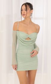 Picture thumb Melaine Mesh Cowl Neck Dress in Green . Source: https://media.lucyinthesky.com/data/Sep22/170xAUTO/647090ef-1413-4358-b0ae-1936895c0270.jpg