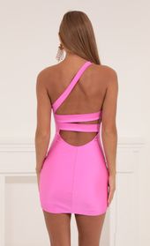 Picture thumb Ursula One Shoulder Bodycon Dress in Hot Pink. Source: https://media.lucyinthesky.com/data/Sep22/170xAUTO/a80de52d-8f96-46aa-9bc5-01bf5606fdad.jpg