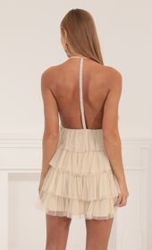 Picture thumb Sukie Mesh Ruffle Dress in Nude. Source: https://media.lucyinthesky.com/data/Sep22/170xAUTO/d5c29026-bcc0-42a4-8310-4d859f364c7a.jpg