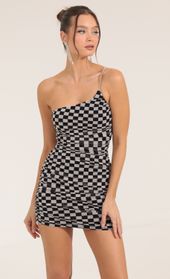 Picture thumb Gina Checkered Mesh One Shoulder Dress in Black and White . Source: https://media.lucyinthesky.com/data/Sep22/170xAUTO/e61bb05e-6ea0-45de-aad4-b3b1ff338513.jpg