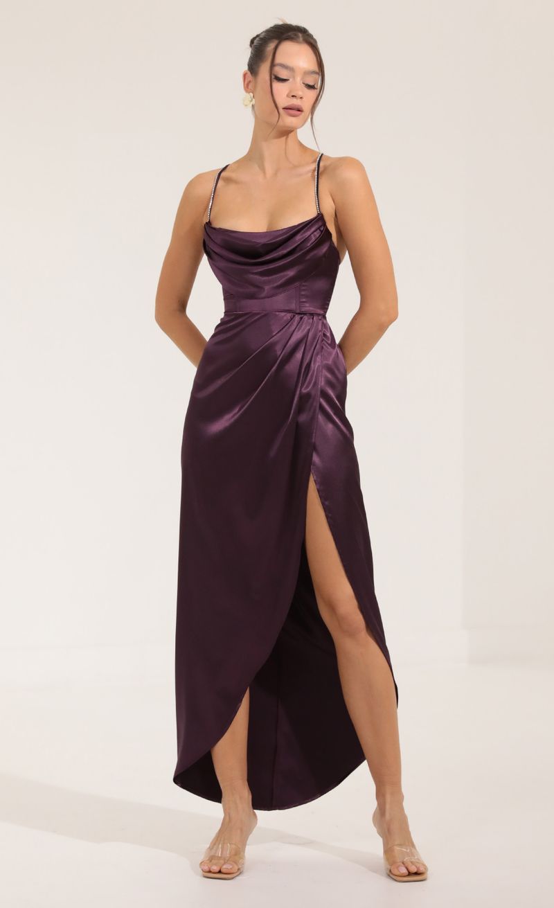 Picture Marisole Corset Cowl Neck Maxi Dress in Purple . Source: https://media.lucyinthesky.com/data/Sep22/800xAUTO/1f3de851-fd5c-48e9-a9e3-befdd2c2b896.jpg