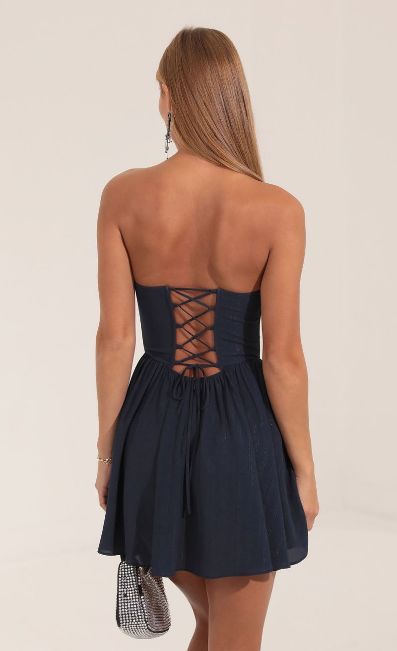 Picture Glinda Crepe Striped Corset Dress in Navy . Source: https://media.lucyinthesky.com/data/Sep22/800xAUTO/50b7a450-60e1-4500-a9a6-95cbbe5d23c8.jpg