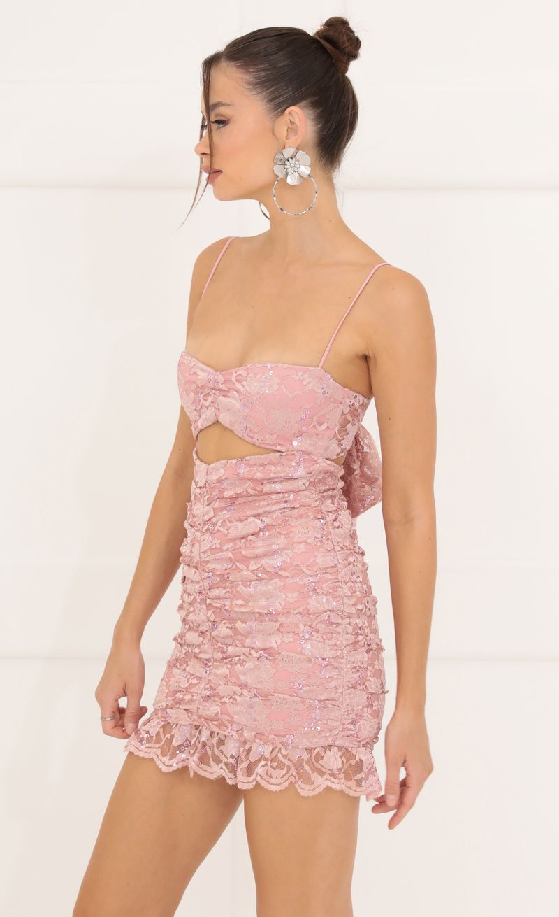 Picture Kathy Sequin Lace Bodycon Dress in Pink   . Source: https://media.lucyinthesky.com/data/Sep22/800xAUTO/663acbda-b6cc-4f2e-af06-3892ad89abd4.jpg