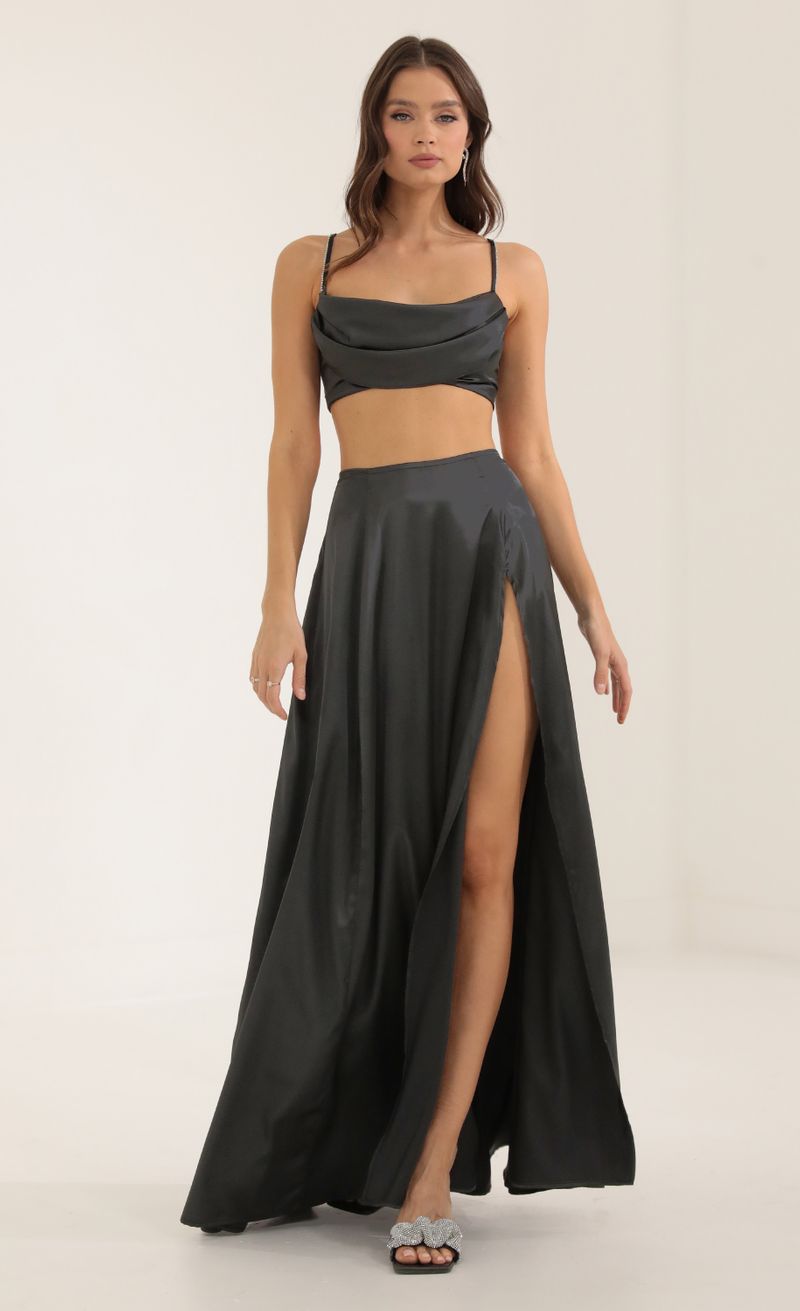 Picture Aggie Two Piece Maxi Skirt Set in Black. Source: https://media.lucyinthesky.com/data/Sep22/800xAUTO/937143ea-56c9-43d4-9a1c-1d50a9a58284.jpg