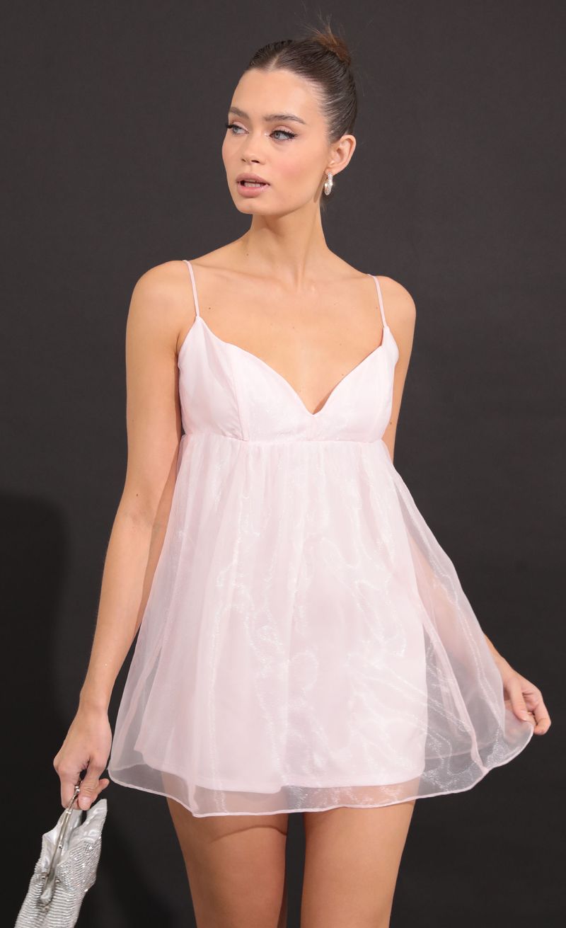 Picture Kami Shiny Organza Baby Doll Dress in Pink . Source: https://media.lucyinthesky.com/data/Sep22/800xAUTO/bef0a512-9046-4c96-90b0-25a6982a15dd.jpg