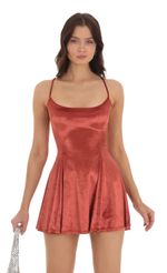 Picture Pandora Velvet A-Line Dress in Pink. Source: https://media.lucyinthesky.com/data/Sep23/150xAUTO/fa717527-3be7-4663-82bd-87b25074671d.jpg