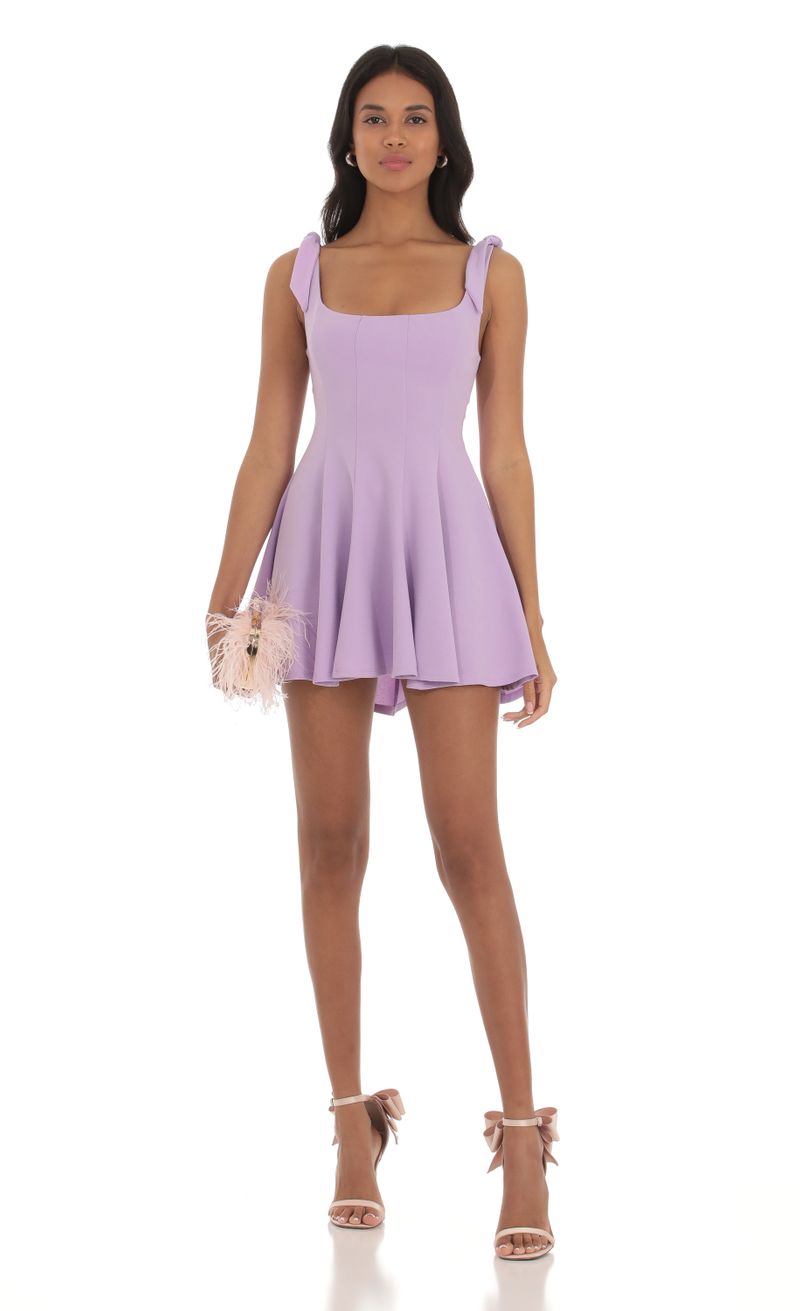 Ryliana Fit and Flare Dress in Lavender LUCY IN THE SKY