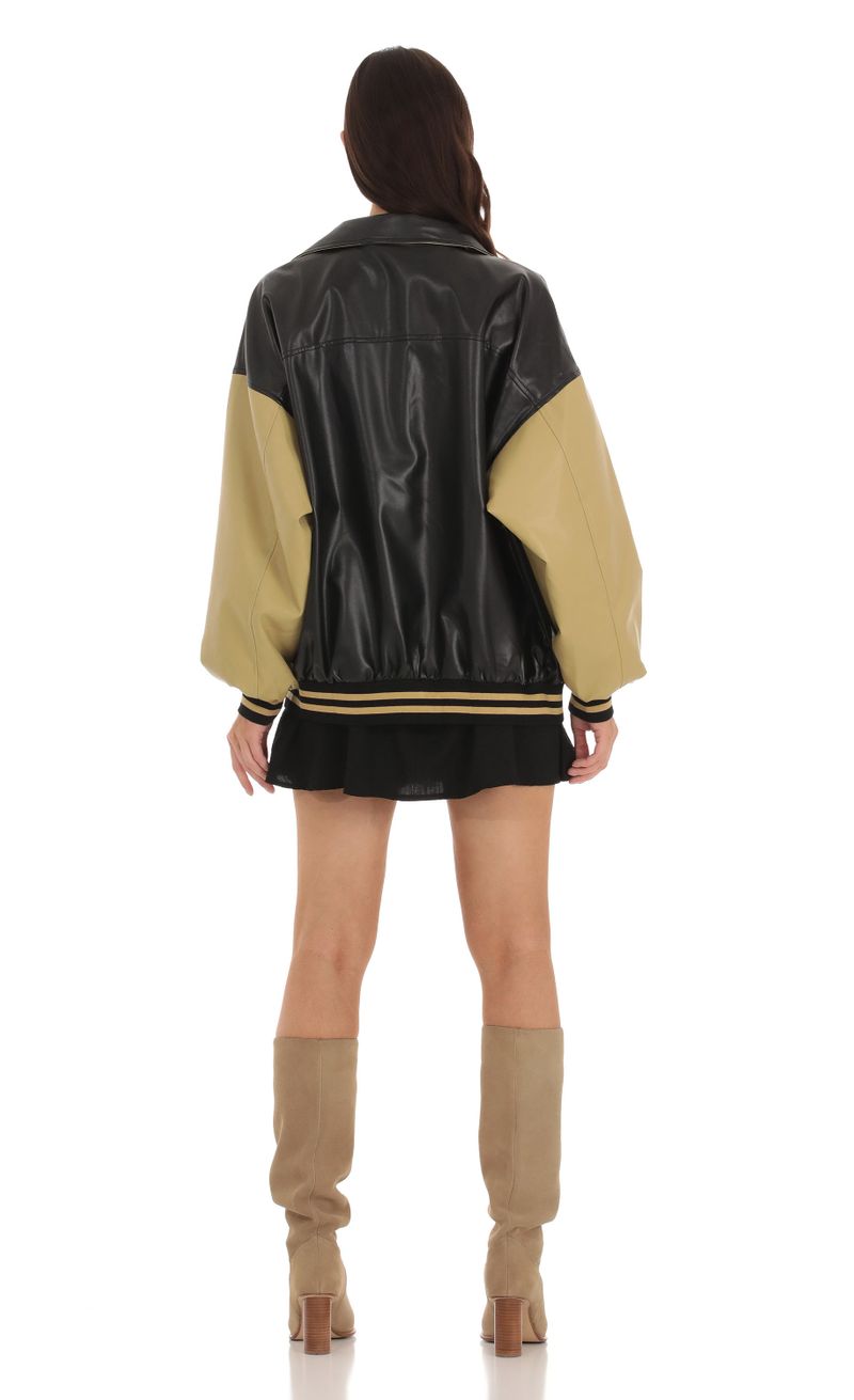 Oversized letterman outlet jacket