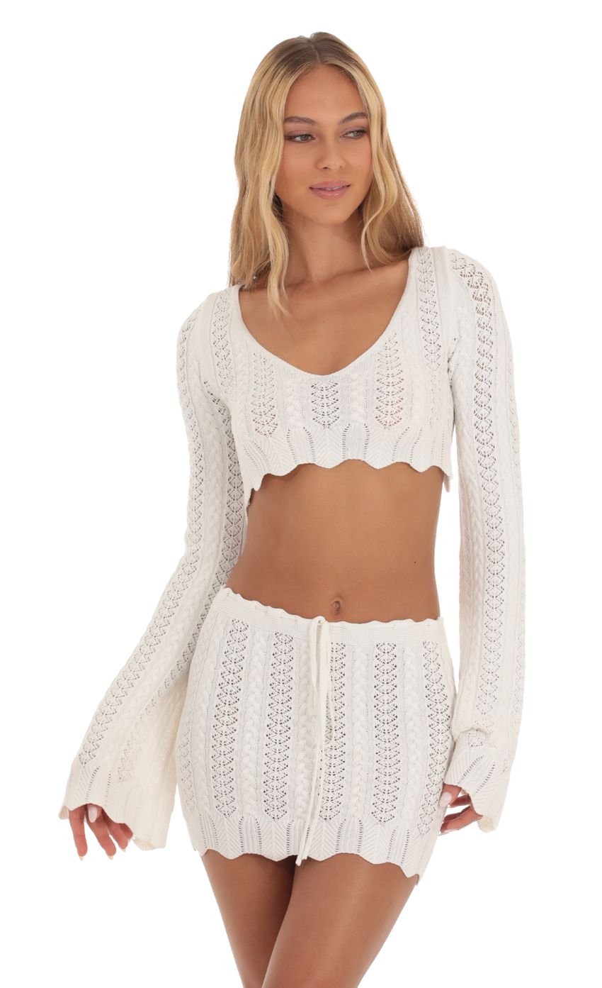 Picture Aubreeanna Crochet Two Piece Set in Ivory. Source: https://media.lucyinthesky.com/data/Sep23/850xAUTO/5abfe149-508f-4807-88bf-bd9aba209298.jpg