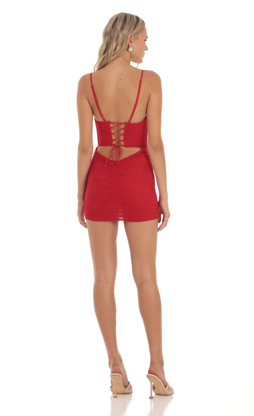 Picture Fern Lace Corset Dress in Red. Source: https://media.lucyinthesky.com/data/Sep23/850xAUTO/88092b75-5691-4f7c-8a9f-15d3a8c30071.jpg