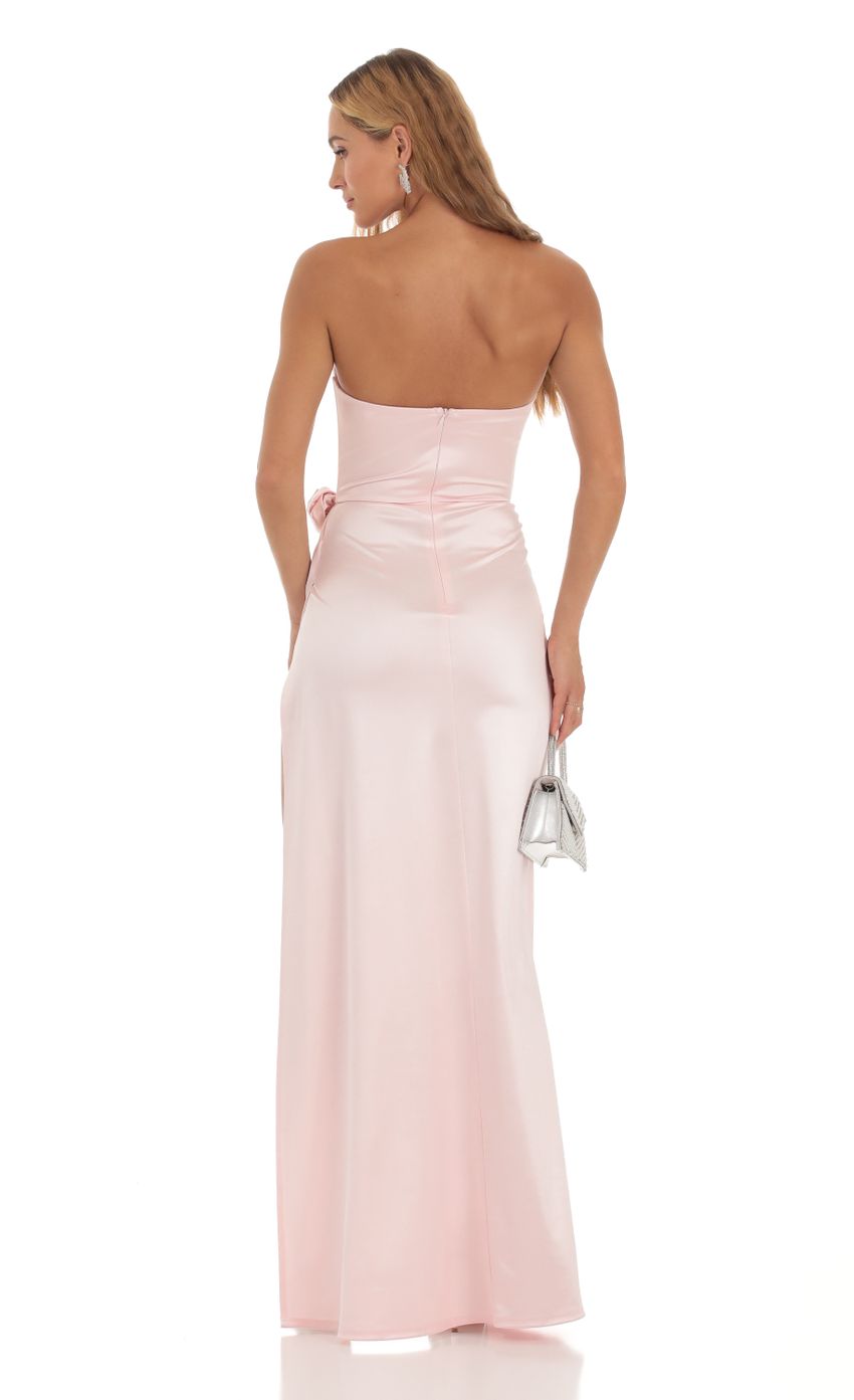 Picture Jayella Flower Strapless Dress in Pink. Source: https://media.lucyinthesky.com/data/Sep23/850xAUTO/8f037f6b-bd8e-4db2-a405-8ba80f98e982.jpg