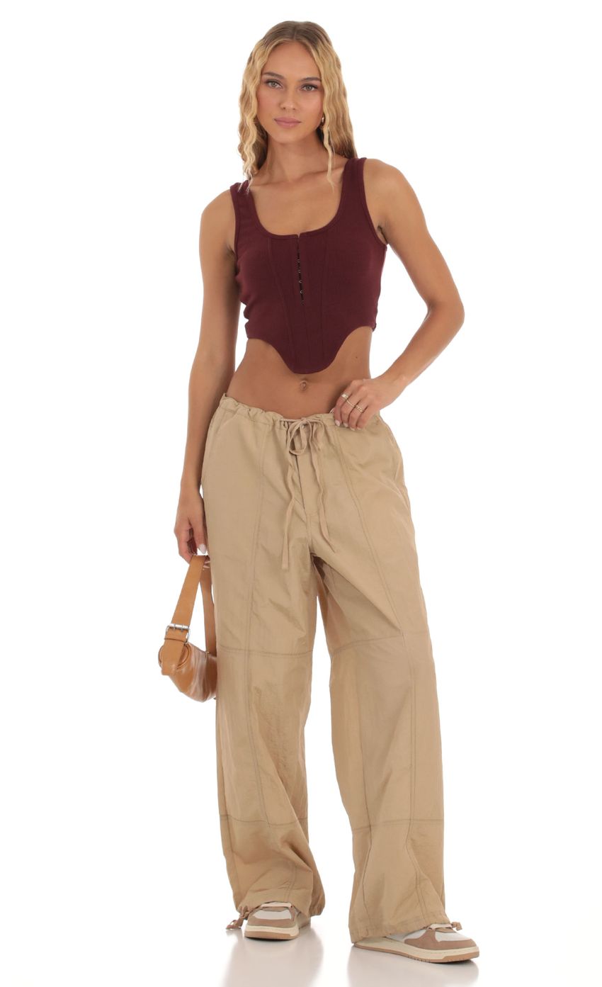 Picture Mackinley Lightweight Pants in Brown. Source: https://media.lucyinthesky.com/data/Sep23/850xAUTO/ae3f3c54-6ad7-47de-aa51-b316ad787a68.jpg